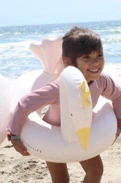 Pool Inflatables^Sunny Life Kids Princess Swan Tube Pool Ring Multi
