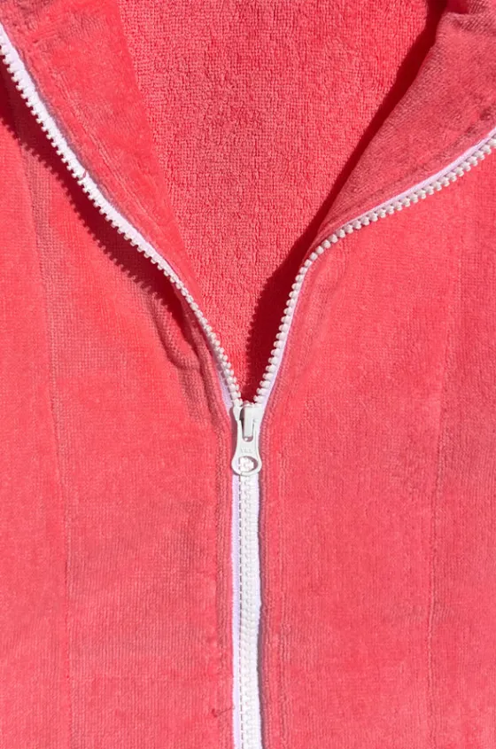 Towel Robes & Ponchos|Towel Robes & Ponchos^Back Beach Co Kids Salty Hooded Towelling Robe 7-11Y Peach