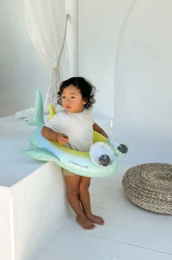 Pool Inflatables^Sunny Life Kids Salty The Shark Tube Pool Ring Multi