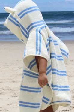 Towel Robes & Ponchos|Towel Robes & Ponchos^Sunny Life Kids Sammy The Seagull Hooded Towel Blue/White