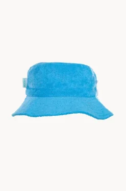 Hats|Hats^Acorn Kids Terry Towelling Bucket Hat Azure