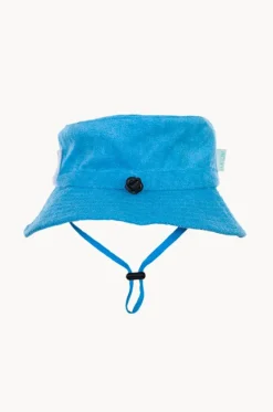 Hats|Hats^Acorn Kids Terry Towelling Bucket Hat Azure