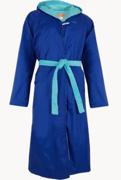 Towel Robes & Ponchos|Towel Robes & Ponchos^Rappco Kids Waterproof Hooded Towelling Robe 3-9Y Royal/aqua