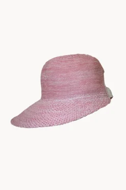 Headwear^Cherry Red Knit Visor Cap Pale pink