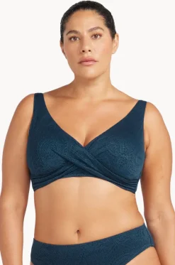 Bikini Tops^Artesands La Traviata Delacroix Cross Front Bra Navy