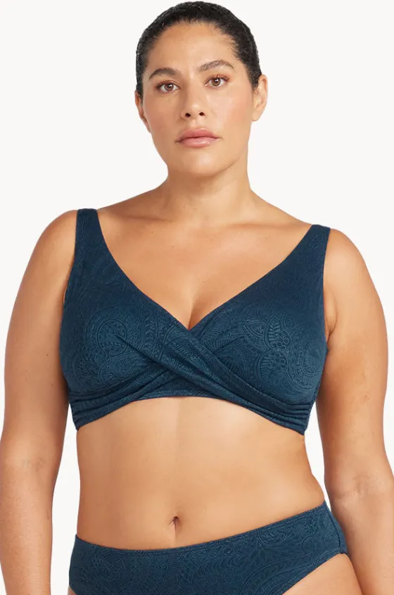 Bikini Tops^Artesands La Traviata Delacroix Cross Front Bra Navy