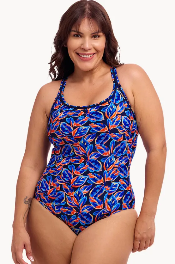 One Pieces^Funkita Leaf Blower Locked In Lucy One Piece Navy/orange