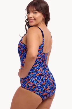 One Pieces^Funkita Leaf Blower Scoop Neck One Piece Navy/orange
