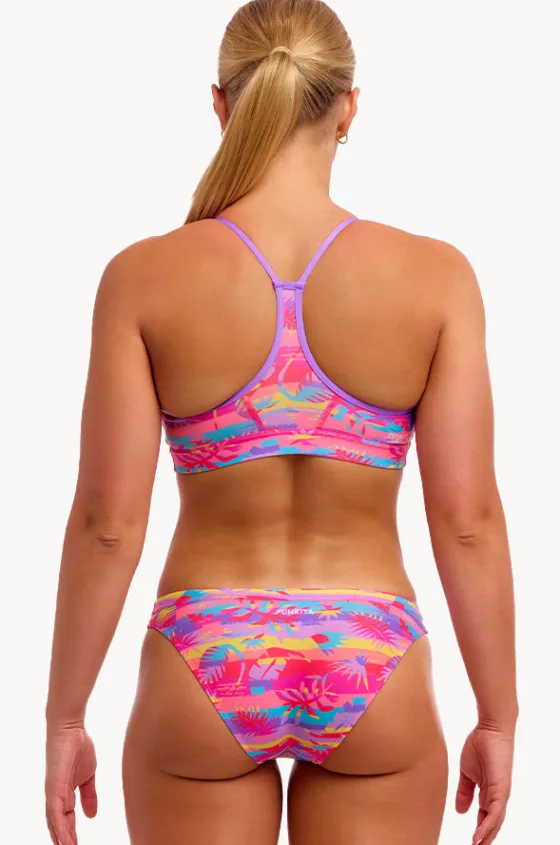 Bikini Sets^Funkita Leave In Crop Set Pink/purple