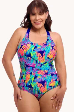 One Pieces^Funkita Leaving Today Brace Me Back One Piece Navy/multi