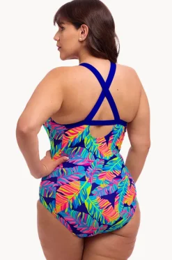 One Pieces^Funkita Leaving Today Brace Me Back One Piece Navy/multi