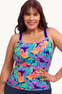 Tankini Tops^Funkita Leaving Today Scoop Neck Tankini Separate Navy/multi