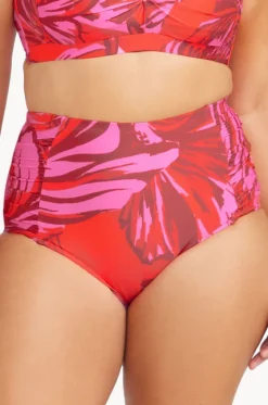 Bottoms^Artesands Les Fauves Botticelli High Waist Pant Red