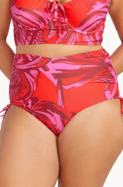 Bottoms^Artesands Les Fauves Degas Tie Hi Waist Pant Red