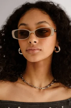 Sunglasses^Le Specs Lil Starlight Sunglasses Oatmeal