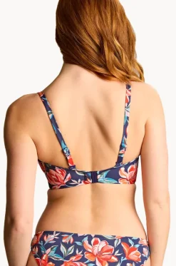 Bikini Tops^Panache Liliflora F Cup Ashley Bandeau Navy/Red