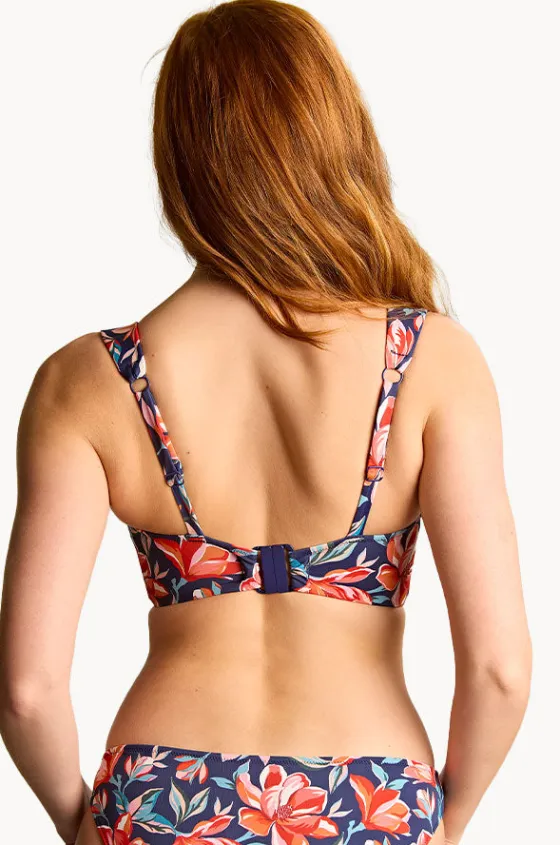 Bikini Tops^Panache Liliflora G Cup Bette Balconette Bra Navy/red