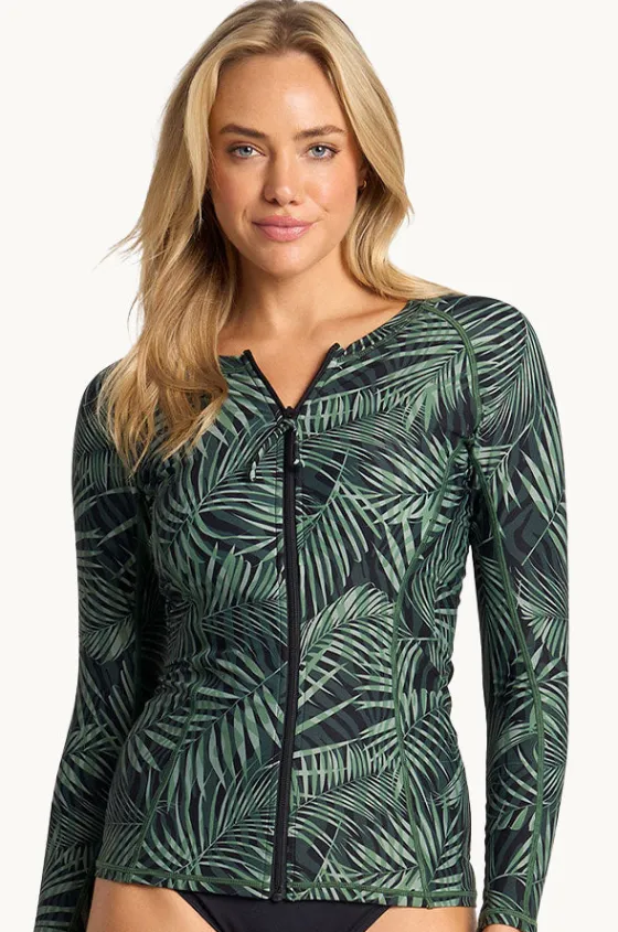 Rashies & Sunsuits^Sunseeker Lombok Long Sleeve Suntop Black