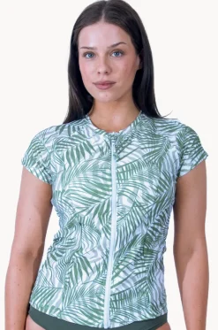 Rashies & Sunsuits^Sunseeker Lombok Short Sleeve Suntop White