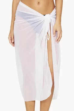 Sarongs^Baku Long Mesh Pareo White