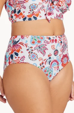 Bottoms^Artesands Loquacious Mondrian Reversible High Waist Pant White