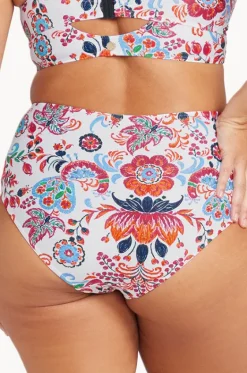 Bottoms^Artesands Loquacious Mondrian Reversible High Waist Pant White