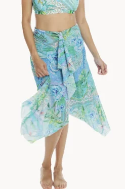Sarongs^Togs Swimwear Lucca Mesh Frill Skirt Aqua
