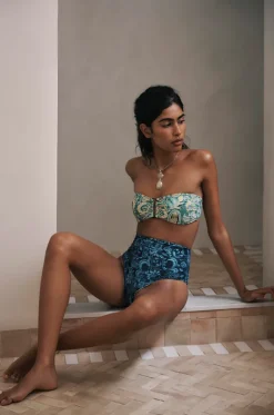 Bottoms^Monte u0026 Lou Lulu Reversible High Waist Pant Indigo/olive