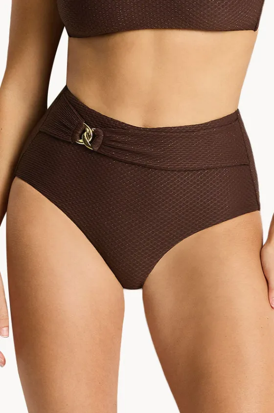 Bottoms^Sea Level Luminara High Waist Pant Cocoa