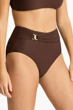 Bottoms^Sea Level Luminara High Waist Pant Cocoa