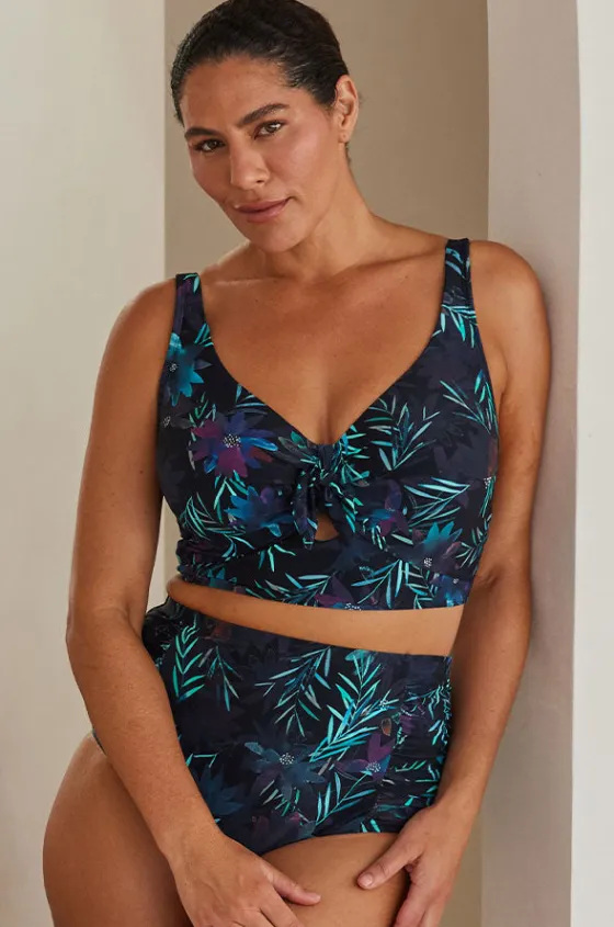 Bikini Tops^Artesands Lunafleur Cezanne D/DD Cup Bra Navy