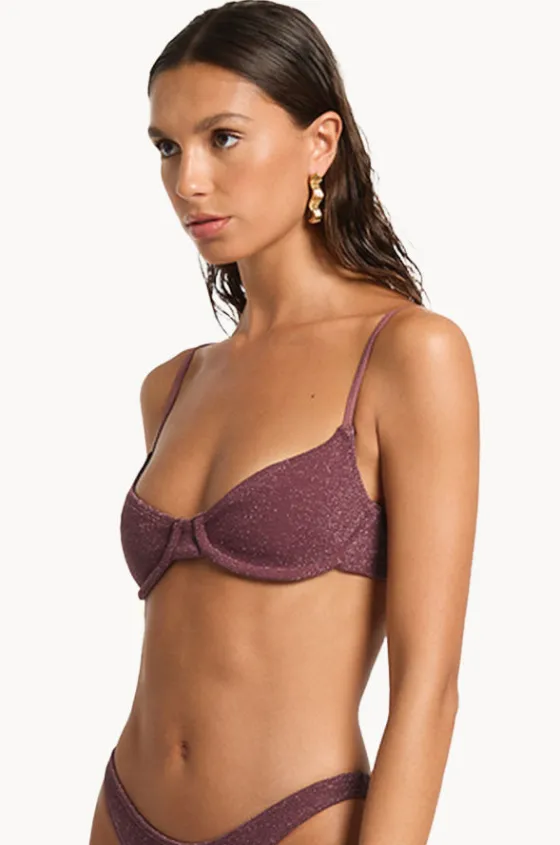 Bikini Tops^Bond-eye Lurex Gracie Balconette Amarena