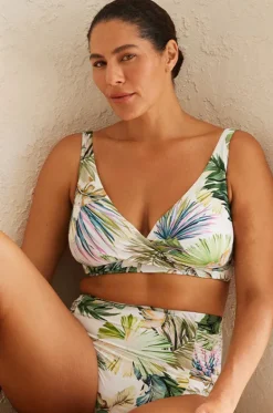 Bikini Tops^Artesands Lushara Delacroix Cross Front Bra White