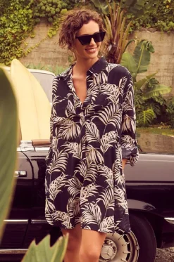 Overswim^Sunseeker Mae Painters Shirt Black