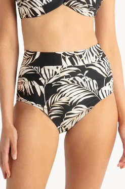 Bottoms^Sunseeker Mae Ruched High Waist Pant Black