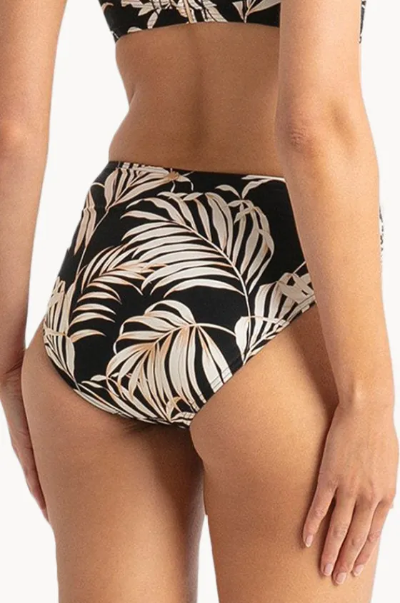 Bottoms^Sunseeker Mae Ruched Mid Rise Pant Black