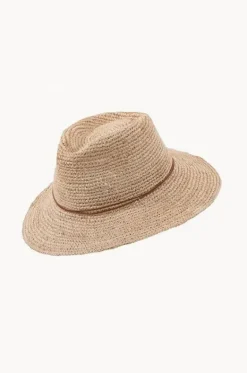 Headwear^Rigon Magdalena Raffia Adjustable Fedora Natural