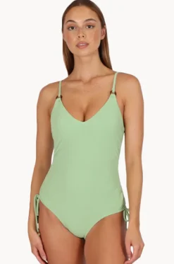 One Pieces^Baku Malibu Ruched Side One Piece Apple