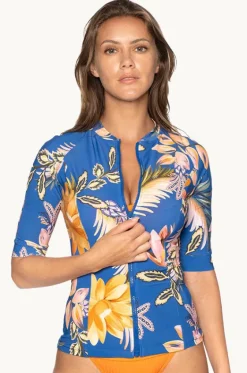 Rashies & Sunsuits^Nip Tuck Mango Tango Yvonne Suntop Blue