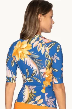 Rashies & Sunsuits^Nip Tuck Mango Tango Yvonne Suntop Blue