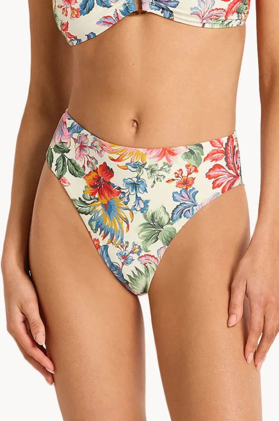 Bottoms^Monte u0026 Lou Marisol High Leg High Waist Pant Blue/natural