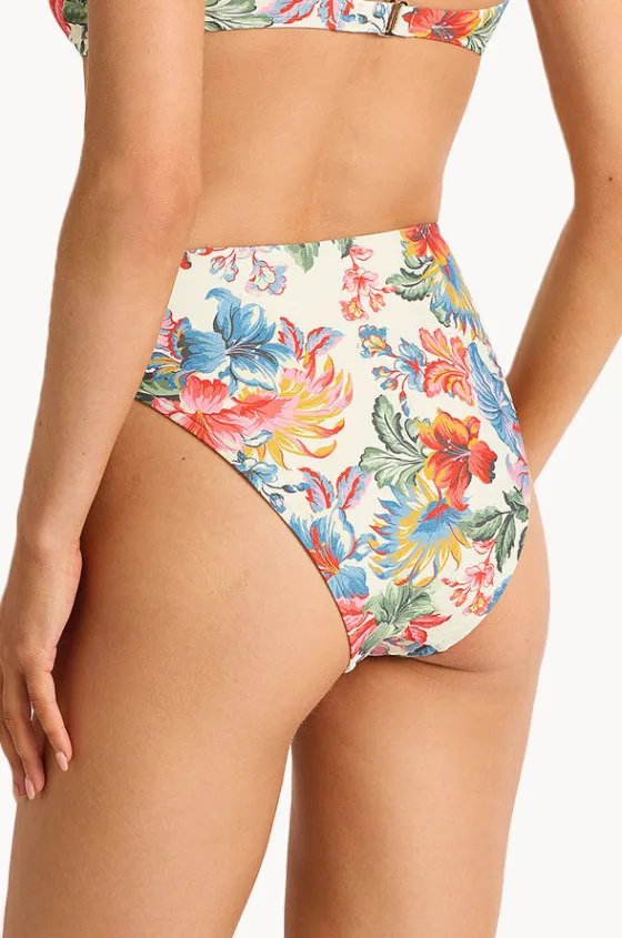 Bottoms^Monte u0026 Lou Marisol High Leg High Waist Pant Blue/natural