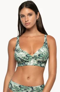 Bikini Tops^Nip Tuck Martinique Louise Cross Over Bra Blue slate