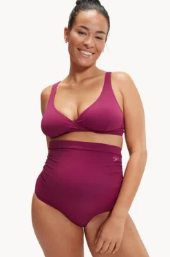 Bikini Sets^Speedo Maternity Crop Set Berry
