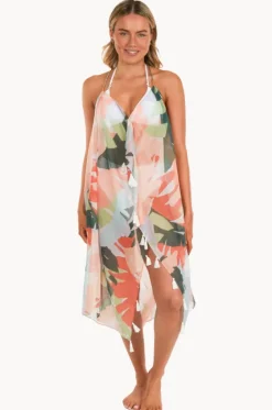 Dresses^Pool To Party Maui Escape Maxi Halter Dress Multi