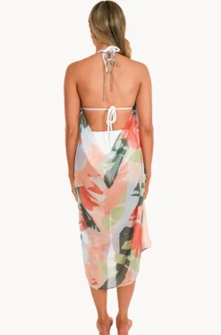 Dresses^Pool To Party Maui Escape Maxi Halter Dress Multi
