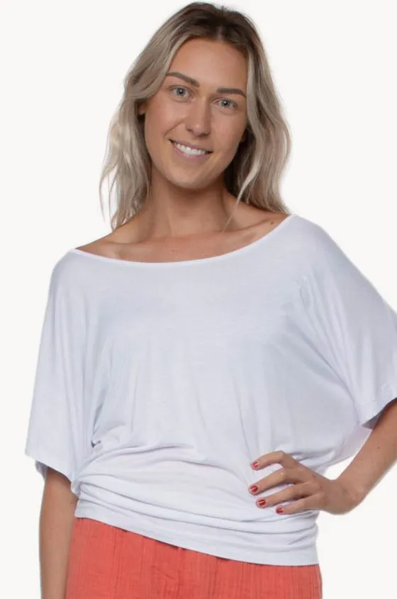 Tops^Betty Basics Maui Tee White