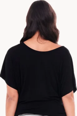 Tops^Betty Basics Maui Tee Black
