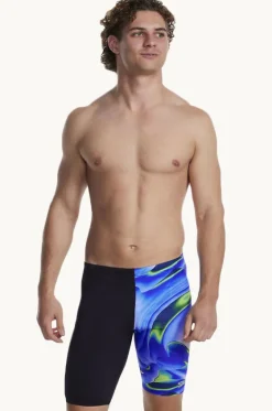 Jammers^Speedo Mens Allover Digital Jammer Black/blue