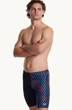 Jammers^Speedo Mens Allover Digital Jammer Black/blue